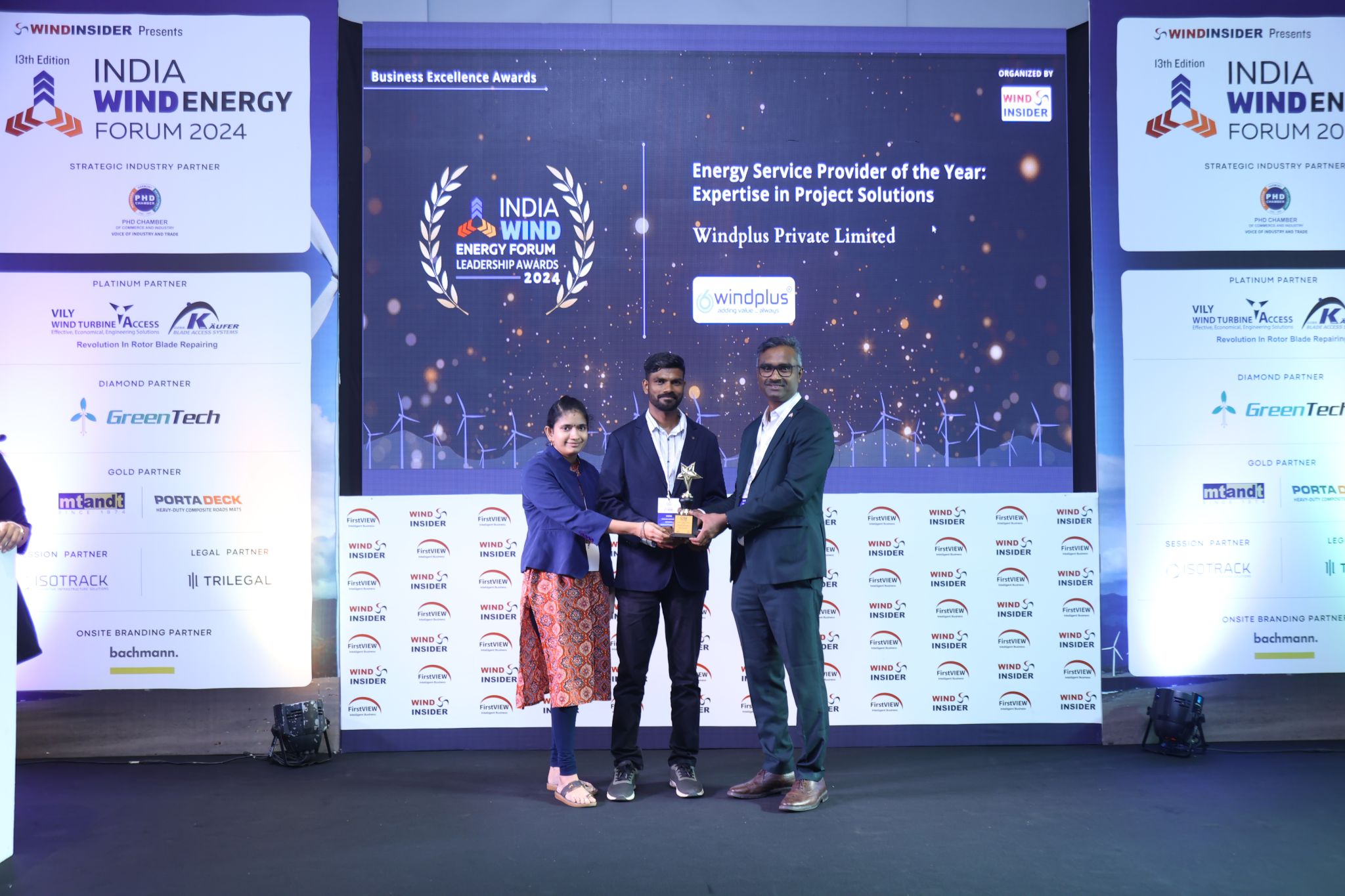 India Wind Energy Forum 2024 - Energy Service Provider Of the Year in under Expertise in Project Solutions Category.