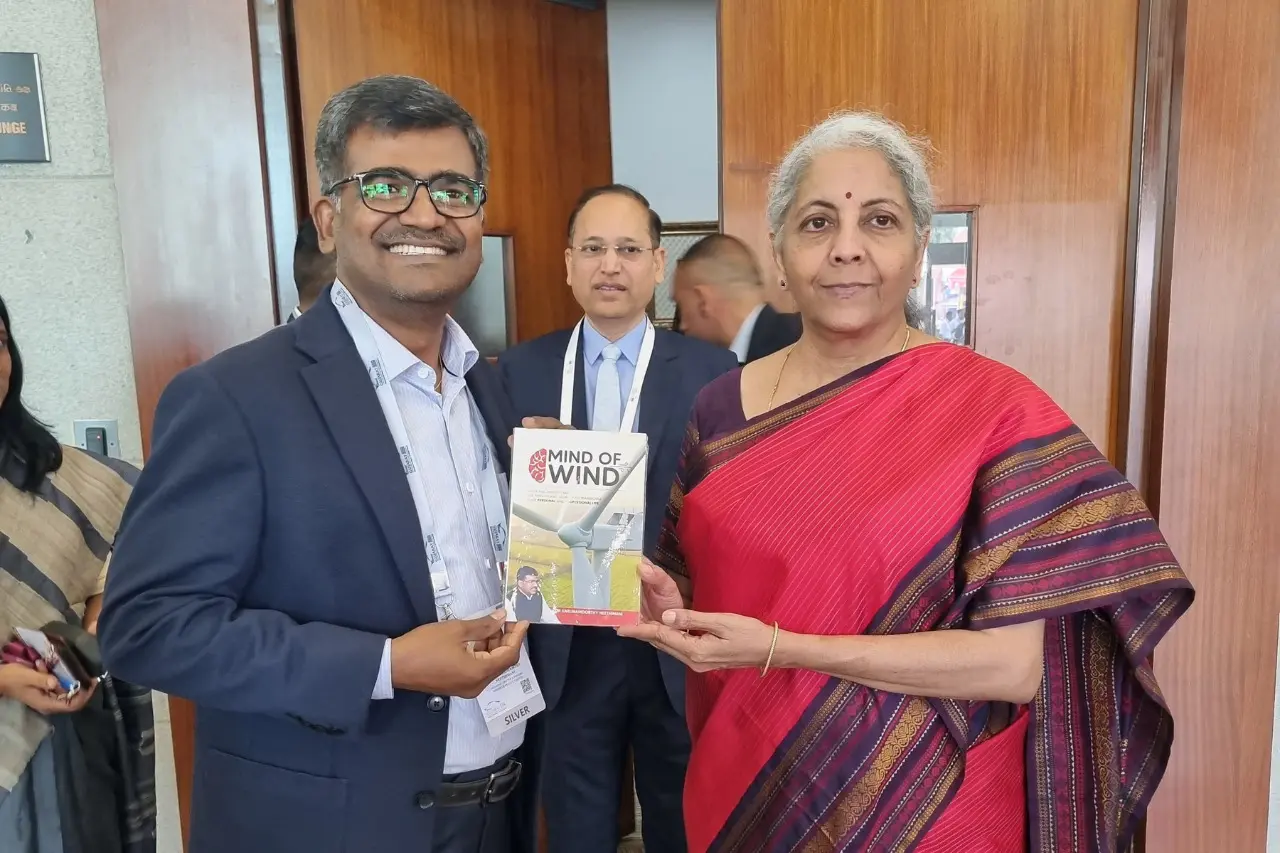 Presented the Mind of Wind book to Finance Minister during Vibrant Gujarat visit